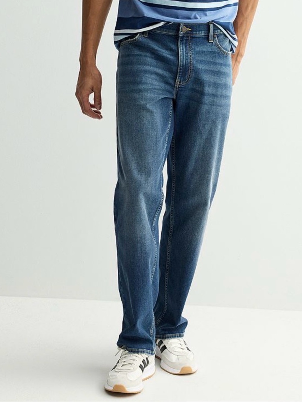 Sonoma Classic Straight Jeans in Medium Blue Wash